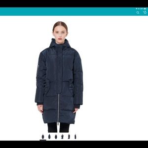 OROLAY WOMENS THICKEN PLUS DOWN HOODED COAT